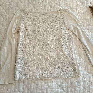 Women’s Loft long sleeve white top